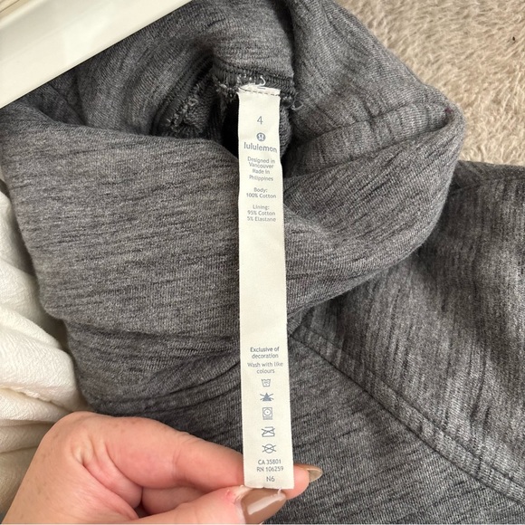 Lululemon To You Tunic Heathered Core Dark Grey Sweater size 4 - Picture 9 of 12
